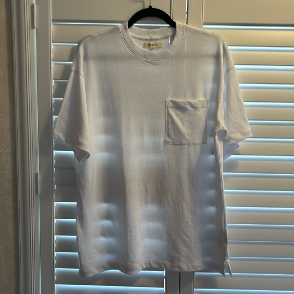 Madewell white short sleeve top